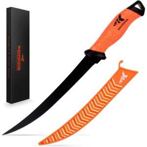 imageKastKing Speed Demon Pro Fillet Knife  Razor Sharp G4116 German StainlessSteel Blade Professional Level Knives for Filleting and Boning NonSlip Handles Includes Protective SheathD 9 fillet knife