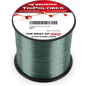 imageKastKing Tripolymer Advanced Monofilament Fishing Line   LB Filler Spools Mono Line High Strength Highly Abrasion Resistant Super Smooth Low Light Refraction TriExtrusion Advanced Fish LineC MAX GREEN