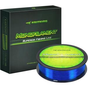 imageKastKing Worlds Premium Monofilament Fishing Line  Paralleled Roll Track  Strong and Abrasion Resistant Mono Line  Superior Nylon Material Fishing Line  2015 ICAST Award Winning ManufacturerChrome Blue