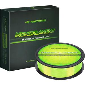 imageKastKing Worlds Premium Monofilament Fishing Line  Paralleled Roll Track  Strong and Abrasion Resistant Mono Line  Superior Nylon Material Fishing Line  2015 ICAST Award Winning ManufacturerSunrise Yellow