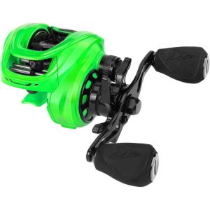 imageKastKing Zephyr Baitcasting Fishing Reel Halo XII Magnetic Braking System Baitcaster Reel 71 Double Shielded Stainless Steel BB 721 HighSpeed Gear Ratio 18lb Triple Disc Carbon Fiber DragBLeft HandedGreen721