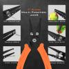 imageKastKing 6inch Fishing Pliers and Fillet Knife 6quot Split Ring Nose Plier and 7quot Fillet Knife Orange7 Split Ring Plier Combo  Orange