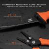 imageKastKing 6inch Fishing Pliers and Fillet Knife 6quot Split Ring Nose Plier and 7quot Fillet Knife Orange7 Split Ring Plier Combo  Orange