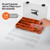 imageKastKing Bait Vault Camouflage Tackle Box Plastic Tackle Trays Fishing Tackle Box Storage Organizer with Removable Dividers 2 Packs 4 Packs Lure Boxes Terminal Tackle StorageOrange Camouflage 2Pack 3600