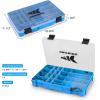 imageKastKing Bait Vault Camouflage Tackle Box Plastic Tackle Trays Fishing Tackle Box Storage Organizer with Removable Dividers 2 Packs 4 Packs Lure Boxes Terminal Tackle StorageBlue Camouflage 2Pack 3600