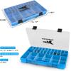 imageKastKing Bait Vault Camouflage Tackle Box Plastic Tackle Trays Fishing Tackle Box Storage Organizer with Removable Dividers 2 Packs 4 Packs Lure Boxes Terminal Tackle StorageBlue Camouflage 4Pack 3700