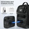 imageKastKing BaitSpace Fishing Sling Bag Fishing Backpack with Rod ampamp Beverage Holder Tackle Bag for Fishing GearE Black Camo  Largewith 2 3600 tackle boxes