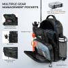 imageKastKing BaitSpace Fishing Sling Bag Fishing Backpack with Rod ampamp Beverage Holder Tackle Bag for Fishing GearE Black Camo  Largewith 2 3600 tackle boxes