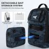 imageKastKing BaitSpace Fishing Sling Bag Fishing Backpack with Rod ampamp Beverage Holder Tackle Bag for Fishing GearF Blue Camo  Largewith 2 3600 tackle boxes