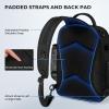 imageKastKing BaitSpace Fishing Sling Bag Fishing Backpack with Rod ampamp Beverage Holder Tackle Bag for Fishing GearG Black  Standard