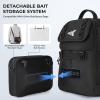 imageKastKing BaitSpace Fishing Sling Bag Fishing Backpack with Rod ampamp Beverage Holder Tackle Bag for Fishing GearH Black  Largewith 2 3600 tackle boxes