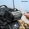 imageKastKing BaitSpace Line Management Bag Fishing Line Storage Bag with Water Resistant Nylon Clear View Window Removable Divider Tanglefree Leader Line HolderD BlackLarge
