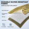 imageKastKing BaitSpace Line Management Bag Fishing Line Storage Bag with Water Resistant Nylon Clear View Window Removable Divider Tanglefree Leader Line HolderF KhakiLarge