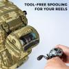 imageKastKing BaitSpace Line Management Bag Fishing Line Storage Bag with Water Resistant Nylon Clear View Window Removable Divider Tanglefree Leader Line HolderC KhakiMedium