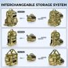 imageKastKing BaitSpace Line Management Bag Fishing Line Storage Bag with Water Resistant Nylon Clear View Window Removable Divider Tanglefree Leader Line HolderC KhakiMedium