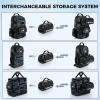 imageKastKing BaitSpace Line Management Bag Fishing Line Storage Bag with Water Resistant Nylon Clear View Window Removable Divider Tanglefree Leader Line HolderD BlackLarge