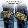 imageKastKing BaitSpace Waist Bag  Waterproof Tackle Storage Bag With Adjustable Belt Fishing Fanny Pack for Men Soft Bait Organizer 3600 Utility Box Rod Holder NylonKhaki Camo