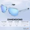 imageKastKing Bill Dance Polarized Sport Fishing Sunglasses for Men and Women Ideal for Driving Cycling and RunningUV ProtectionFrame Gloss Tal Light Blue  Lens Ice  Ice Blue Mirror