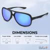 imageKastKing Bill Dance Polarized Sport Fishing Sunglasses for Men and Women Ideal for Driving Cycling and RunningUV ProtectionFrame Matte Black  Lens Cobalt  Blue Mirror