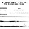 imageKastKing Blackhawk II Telescopic Fishing Rods Graphite Rod Blanks Durable Glass Tip Floating Guides 1pc Performance EVA Handle