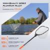 imageKastKing Brutus Fishing Net Foldable Extendable Fish Landing Net Lightweight ampamp Portable Fishing Net with Soft EVA Foam Handle Holds up to 44lbs20KG FishFriendly Mesh for a Safe ReleaseE Silicone net  Hoop Size 20 16 10 not extendable