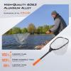 imageKastKing Brutus Fishing Net Foldable Extendable Fish Landing Net Lightweight ampamp Portable Fishing Net with Soft EVA Foam Handle Holds up to 44lbs20KG FishFriendly Mesh for a Safe ReleaseJ Silicone net combo  Hoop Size 15 12 7not extendable