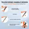 imageKastKing Brutus Folding Landing Net with Boat Hook Foldable Extendable Lightweight ampamp Strong MultiFunctional Builtin Boat Hook NonSlip ampamp Bright Orange TPR Handle Two Nets OptionsPvc Net  75 Full