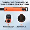 imageKastKing Brutus Folding Landing Net with Boat Hook Foldable Extendable Lightweight ampamp Strong MultiFunctional Builtin Boat Hook NonSlip ampamp Bright Orange TPR Handle Two Nets OptionsSilicone Net  75 Full