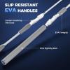 imageKastKing Centron Lite Twin Tip Fishing Rods IM6 Graphite Blanks Twin Tip Fishing Rods Stainless Steel Guides with Ceramic Rings Split or Full Rear EVA Handle Design Drop Shot Hook KeeperCast66 M Mod Fast 2 Pcs Extra Tip