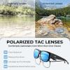 imageKastKing Chariton FitOver Polarized Wrap Around Over Sunglasses for Men and Women Ideal for Driving Fishing Cycling RunningBblack Frame  Smokeice Mirror