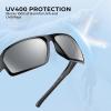 imageKastKing Chippewa Polarized Fishing Sunglasses UV400 Protection Full Wrap Frame Sports Cycling Sunglasses 10mm TAC LensesA Gloss Black Frame  Smoke Mirror