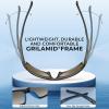 imageKastKing Chippewa Polarized Fishing Sunglasses UV400 Protection Full Wrap Frame Sports Cycling Sunglasses 10mm TAC LensesG Gloss Tal Brown  Silver Frame  Chartruesse Mirror