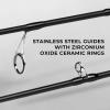imageKastKing Crixus Fishing RodsIM6 Graphite Spinning Rod ampamp Casting Rod WZirconium Oxide Ring Stainless Steel Guides SuperPolymer HandleAspin 76medium  Fast2pcs