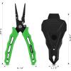 imageKastKing Cutthroat 7 inch Fishing Split Ring Pliers 420 Stainless Steel Fishing Tools Saltwater Resistant Fishing Gear Tungsten Carbide CuttersGreen