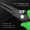 imageKastKing Cutthroat 7 inch Fishing Split Ring Pliers 420 Stainless Steel Fishing Tools Saltwater Resistant Fishing Gear Tungsten Carbide CuttersGreen