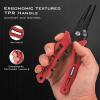 imageKastKing Cutthroat 7 inch Fishing Split Ring Pliers 420 Stainless Steel Fishing Tools Saltwater Resistant Fishing Gear Tungsten Carbide CuttersRed