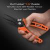 imageKastKing Cutthroat 75inch Braid Scissors and Pliers Set  Saltwater Resistant Fishing Gear Line Cutter Hook Remover Fishing Tool Set Gift for MenB Split Ring Plier and Scissor  Orange