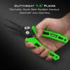imageKastKing Cutthroat 75inch Braid Scissors and Pliers Set  Saltwater Resistant Fishing Gear Line Cutter Hook Remover Fishing Tool Set Gift for MenD Split Ring Plier and Scissor  Green