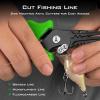 imageKastKing Cutthroat 75inch Braid Scissors and Pliers Set  Saltwater Resistant Fishing Gear Line Cutter Hook Remover Fishing Tool Set Gift for MenD Split Ring Plier and Scissor  Green