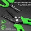 imageKastKing Cutthroat 75inch Braid Scissors and Pliers Set  Saltwater Resistant Fishing Gear Line Cutter Hook Remover Fishing Tool Set Gift for MenD Split Ring Plier and Scissor  Green