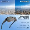 imageKastKing Estero Polarized SunglassesBiFocal x15x20x25 MagnificationsWrap Frame Sport Reader Sunglasses for MenampampWomenBlackDemi Frame smoke Lens