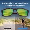 imageKastKing FlatRock Polarized Sport Sunglasses for Men and Women Ideal for Driving Fishing Cycling Running UV ProtectionFrame Gloss DemiLens Brown  Chartreuse Mirror