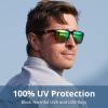 imageKastKing FlatRock Polarized Sport Sunglasses for Men and Women Ideal for Driving Fishing Cycling Running UV ProtectionFrame Gloss DemiLens Brown  Chartreuse Mirror