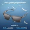 imageKastKing FlatRock Polarized Sport Sunglasses for Men and Women Ideal for Driving Fishing Cycling Running UV ProtectionFrame Gloss Smoke CrystalLens Smoke