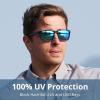 imageKastKing FlatRock Polarized Sport Sunglasses for Men and Women Ideal for Driving Fishing Cycling Running UV ProtectionFrame Gloss Tal GrayLens Smoke  Blue Ocean Mirror