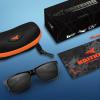 imageKastKing FlatRock Polarized Sport Sunglasses for Men and Women Ideal for Driving Fishing Cycling Running UV ProtectionFramegloss Black Lens Smoke