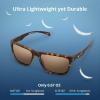 imageKastKing FlatRock Polarized Sport Sunglasses for Men and Women Ideal for Driving Fishing Cycling Running UV ProtectionFramematte Demi Lens Brown