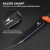 imageKastKing Folding FilletFishingCampingHunting Knife Razor Sharp G4116 German StainlessSteel Blade NonSlip Handles 13  inch overall Length only 7  inch folded Includes SheathBlack