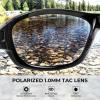 imageKastKing Hiwassee Polarized Sport Sunglasses for Men and Women Wrap Sunglasses for Fishing Cycling and RunningUV ProtectionFrame Matte BlackLens Scarlet Mirror