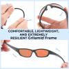 imageKastKing Hiwassee Polarized Sport Sunglasses for Men and Women Wrap Sunglasses for Fishing Cycling and RunningUV ProtectionFrame Matte BlackoutLens Copper